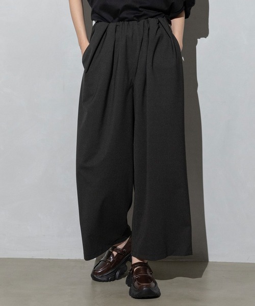 MARECHAL TERRE パンツ タックセミワイドパンツ「接触冷感 MARECHAL TERRE パンツ タックセミワイドパンツ「接触冷感