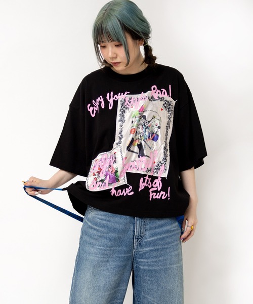 tシャツ M2533 ビッグパッチＴ レディース