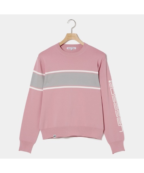 ニット セーター 「Rosasen/GOLF」A-Line 配色ニット レディース