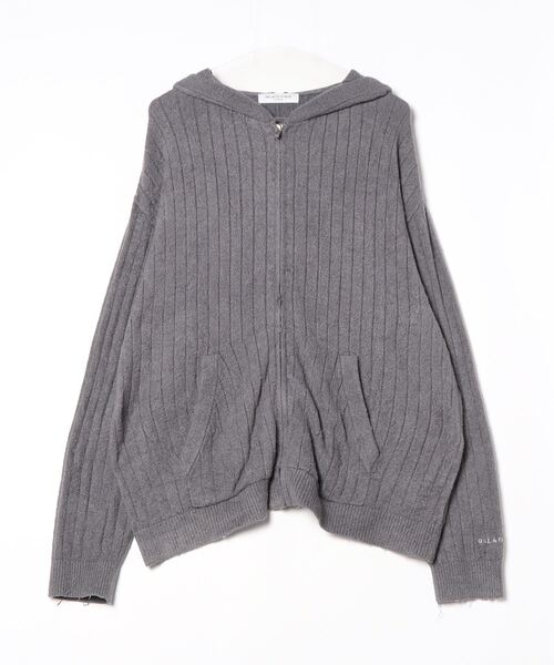 GELATO PIQUE HOMME」 ニットパーカー L グレー メンズ