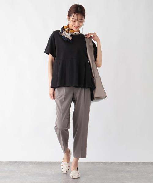 「GLOBAL WORK」 半袖カットソー MEDIUM ブラック レディース
