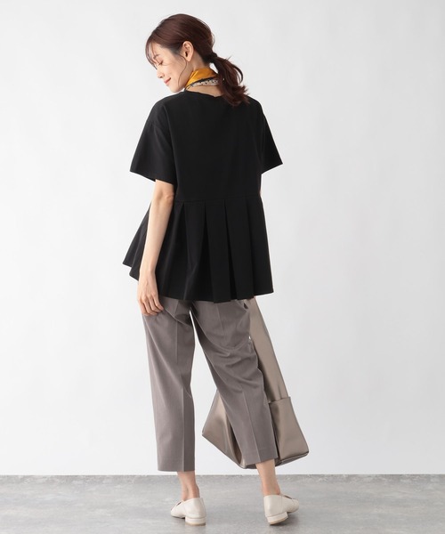 「GLOBAL WORK」 半袖カットソー MEDIUM ブラック レディース