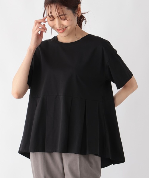 「GLOBAL WORK」 半袖カットソー MEDIUM ブラック レディース