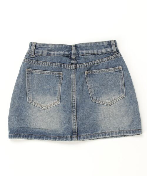 FREE STYLISTS デニムスカート フロントボタンデニムミニスカート