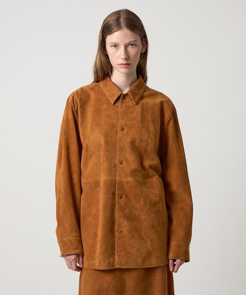 ブラウス シャツ 「Steven Alan」スエード シャツ レディース