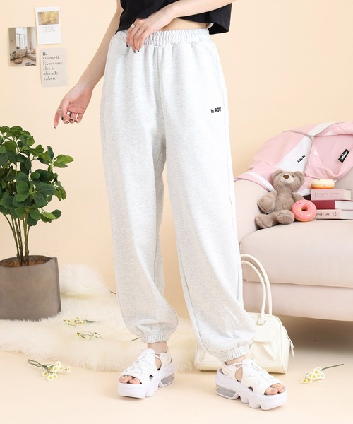 NERDY スウェットパンツ ジャージ ベレンクロゴジョガーパンツ
