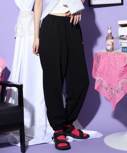 NERDY ワイドパンツ スウェットパンツ ジャージ ベレンクロゴジョガー