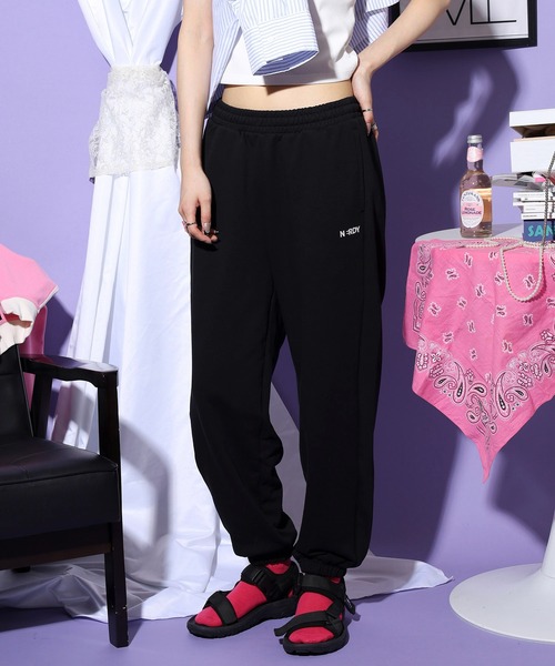 NERDY ワイドパンツ スウェットパンツ ジャージ ベレンクロゴジョガー