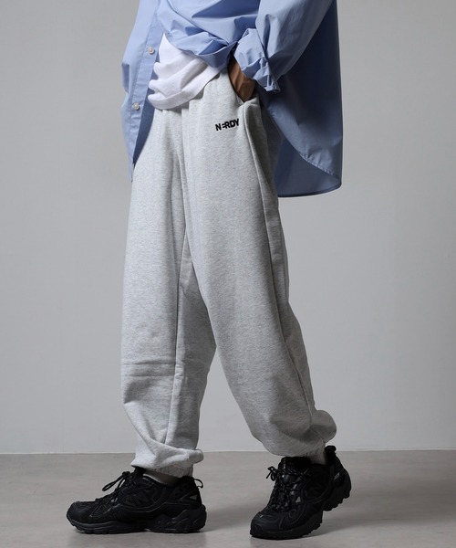 NERDY ワイドパンツ スウェットパンツ ジャージ ベレンクロゴジョガー