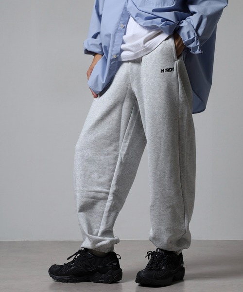 NERDY ワイドパンツ スウェットパンツ ジャージ ベレンクロゴジョガー