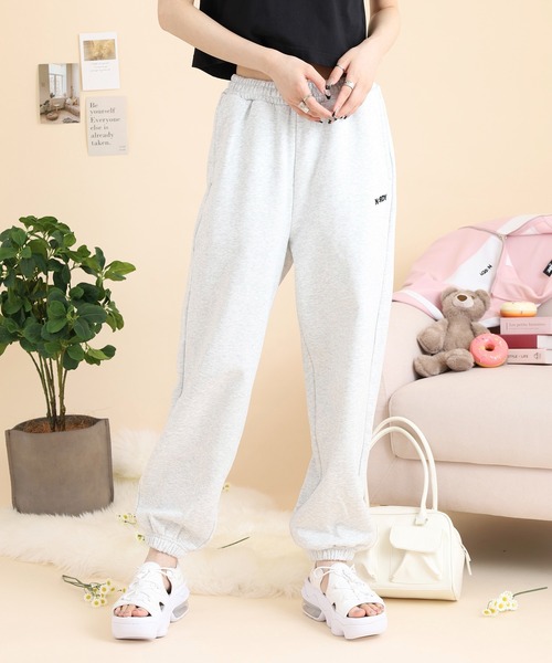 NERDY スウェットパンツ ジャージ ベレンクロゴジョガーパンツ