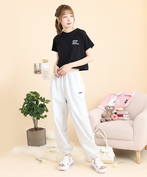 NERDY スウェットパンツ ジャージ ベレンクロゴジョガーパンツ