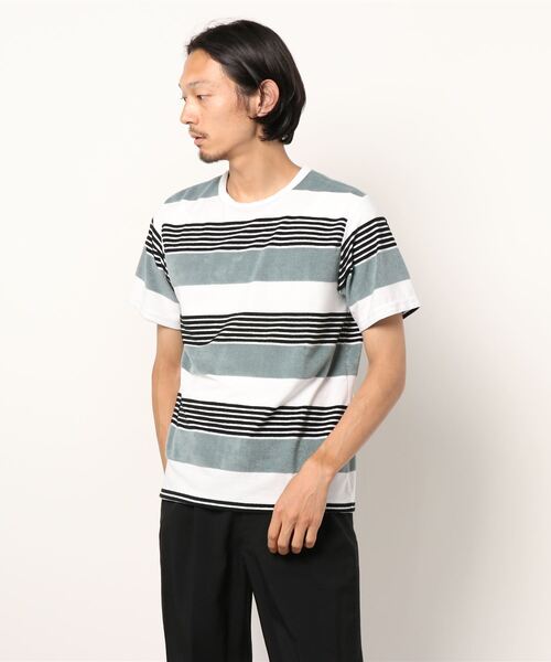 「SHIPS」 半袖Tシャツ LARGE ライトグリーン メンズ