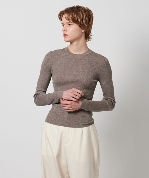 LOEFF（ロエフ） ニット セーター 「LOEFF」18ゲージ リブ クルー