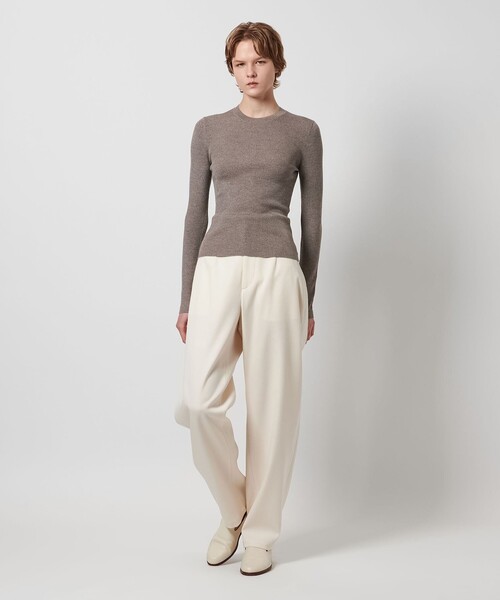 LOEFF（ロエフ） ニット セーター 「LOEFF」18ゲージ リブ クルー