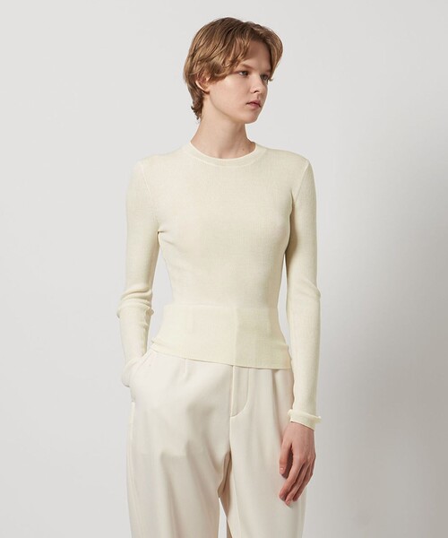 LOEFF（ロエフ） ニット セーター 「LOEFF」18ゲージ リブ クルー