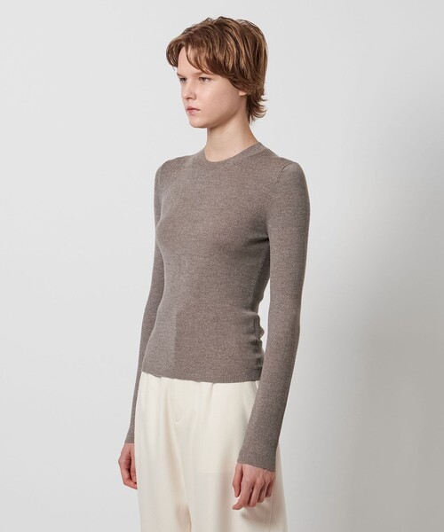 LOEFF（ロエフ） ニット セーター 「LOEFF」18ゲージ リブ クルー