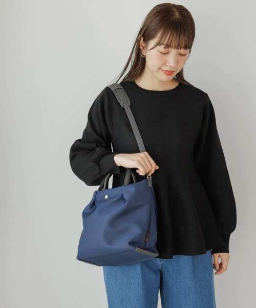 ⑨ ゆきそら ふっくら丸みのトート＆小さいサコッシュ 2点 ZOZO限定商品】ミニポーチ付きフェイクレザートートバック