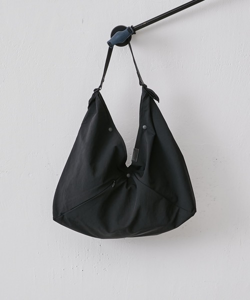 【SLOW×Lui's/スロウ×ルイス】 2WAYレザーバッグBLACK Lui's（ルイス） トートバッグ 「SLOW / スロウ」SPAN NYLON-WRAP BAG