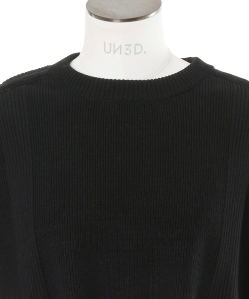 UN3D. ブラウス シャツ UN3D./アンスリード/KNIT VEST DOCKING