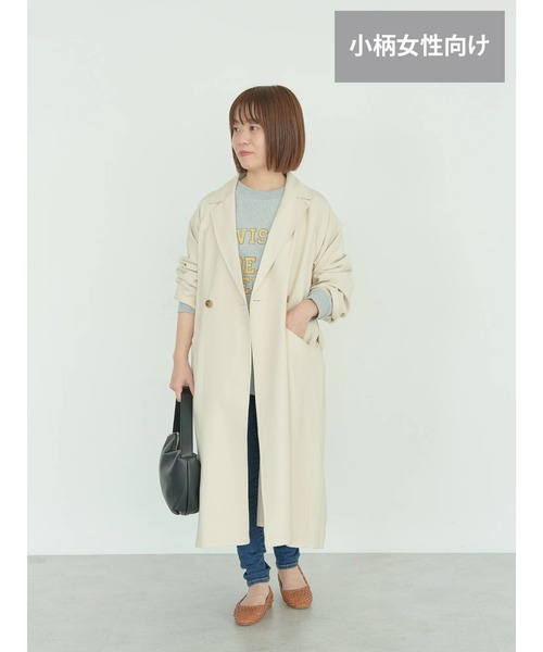 「AMERICAN HOLIC」 トレンチコート X-SMALL アイボリー レディース_画像7