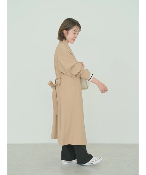 「AMERICAN HOLIC」 トレンチコート X-SMALL アイボリー レディース_画像9