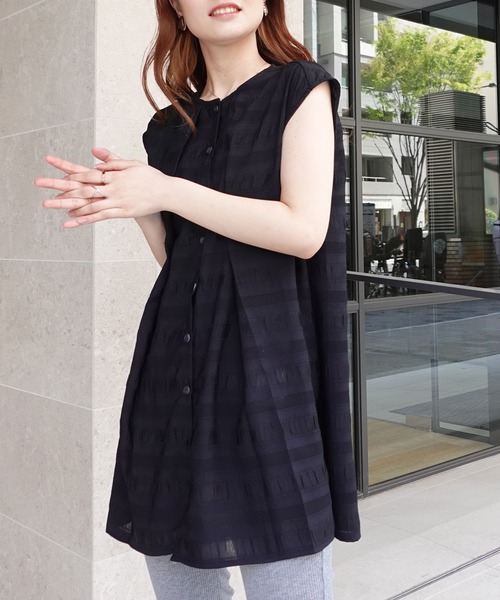 「CORNERS」 ノースリーブブラウス M ホワイト レディース_画像9
