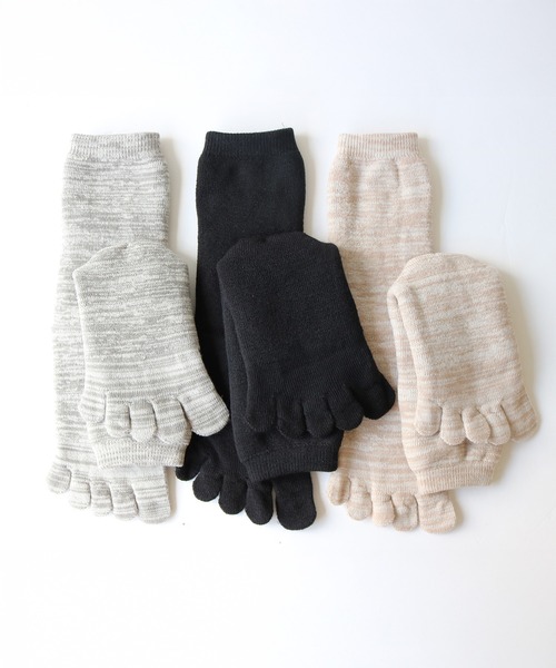 靴下 「３足セット」激温 5本指靴下 極厚 あったか裏起毛パイルソックス レディース | ブランド登録なし | 04