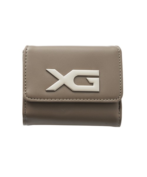 小物 x X-girl（エックスガール） 財布 XG EMBLEM BUCKLE FAUX LEATHER MINI