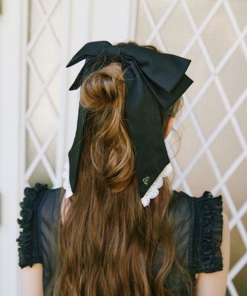 ヘアクリップ 「 新色追加 / 4色展開 」big ribbon barrette ビッグ
