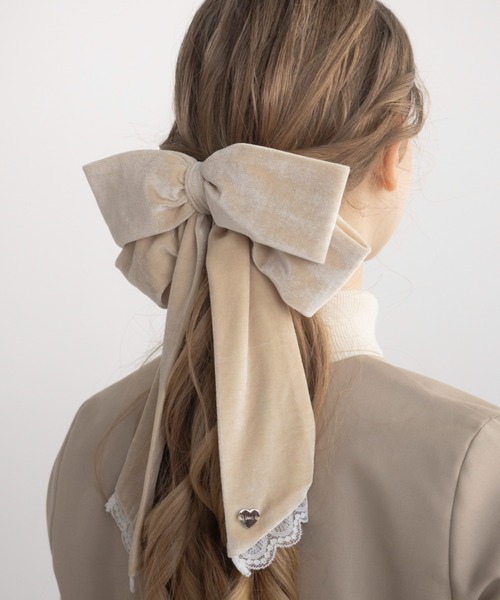 ヘアクリップ 「 新色追加 / 4色展開 」big ribbon barrette ビッグ