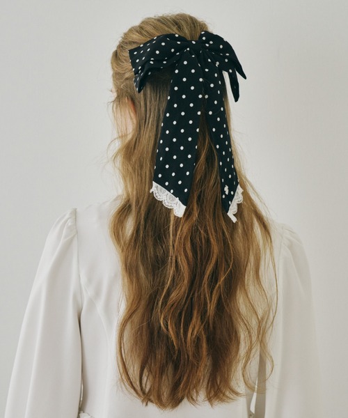 ヘアクリップ 「 新色追加 / 4色展開 」big ribbon barrette ビッグ