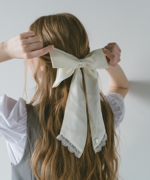 ヘアクリップ 「 新色追加 / 4色展開 」big ribbon barrette ビッグ