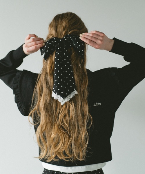 ヘアクリップ 「 新色追加 / 4色展開 」big ribbon barrette ビッグ