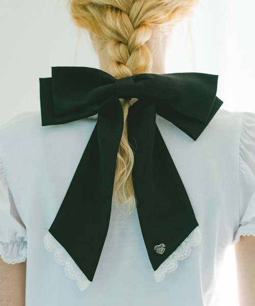 ヘアクリップ 「 新色追加 / 4色展開 」big ribbon barrette ビッグ