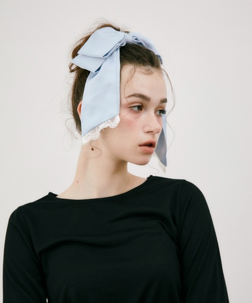 ヘアクリップ 「 新色追加 / 4色展開 」big ribbon barrette ビッグ