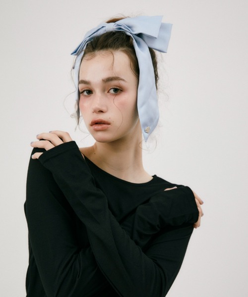 ヘアクリップ 「 新色追加 / 4色展開 」big ribbon barrette ビッグ