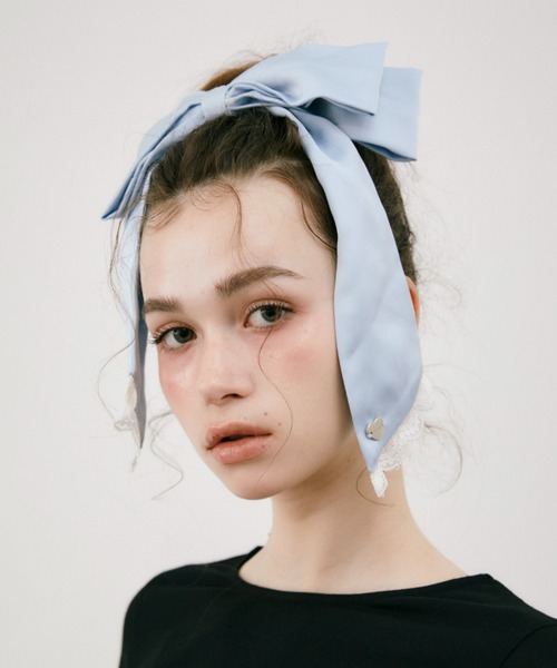ヘアクリップ 「 新色追加 / 4色展開 」big ribbon barrette ビッグ