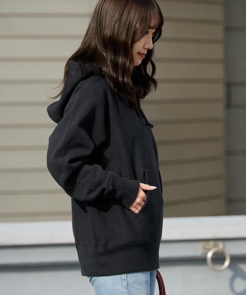 RHC ×チャンピオン　ブラックフード付きパーカー Champion for RHC Limited Item New Release | RHC ronherman