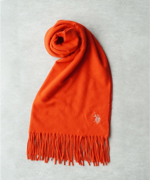 マフラー+ショール u.s. POLO ASSN. logo muffler USPA2016 U.S. POLO ASSN. - u.s. POLO ASSN. logo muffler USPA2016の通販 by