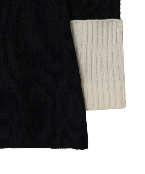 Kijun（キジュン） ワンピース Half Zip-Up Knit Dress リブ編み