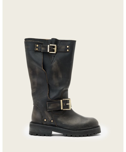 ALLSAINTS（オールセインツ） ブーツ TAY LEATHER BIKER BOOTS | TAY