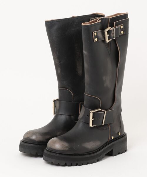 ALLSAINTS（オールセインツ） ブーツ TAY LEATHER BIKER BOOTS | TAY