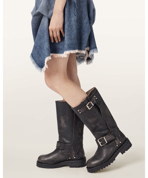 ブーツ TAY LEATHER BIKER BOOTS | TAY レザー バイカー ブーツ レディースの画像