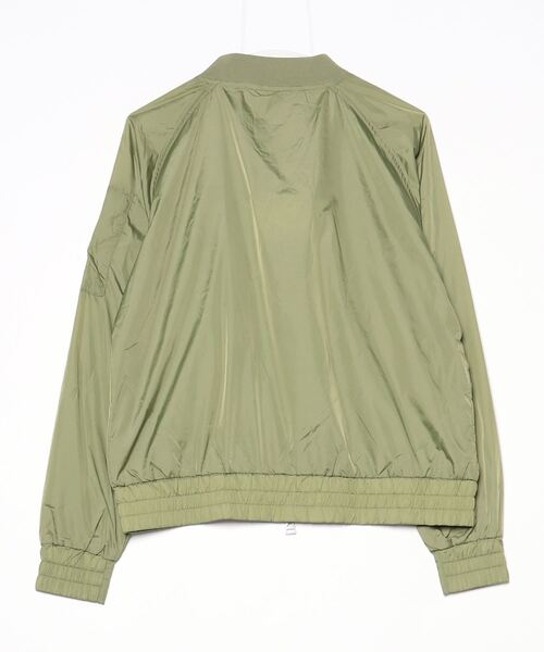 「Cape HEIGHTS」 ワンポイントジップアップブルゾン L グリーン レディース_画像2