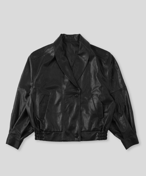 ジャケット・アウター kei KINO THE KEI コート アウター ユニセックス 薄中綿 バイカーズ レザー