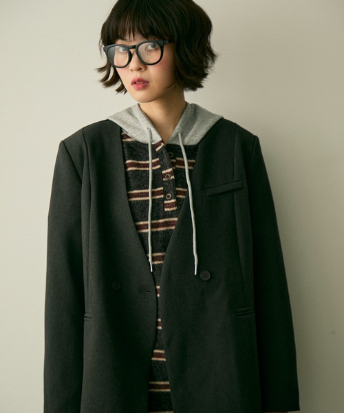 full/fill. ジャケット ノーカラージャケット ribbon no collar jacket