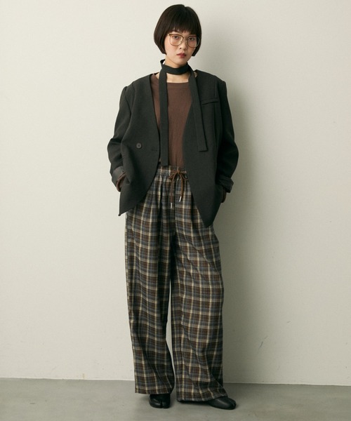 full/fill. ジャケット ノーカラージャケット ribbon no collar jacket