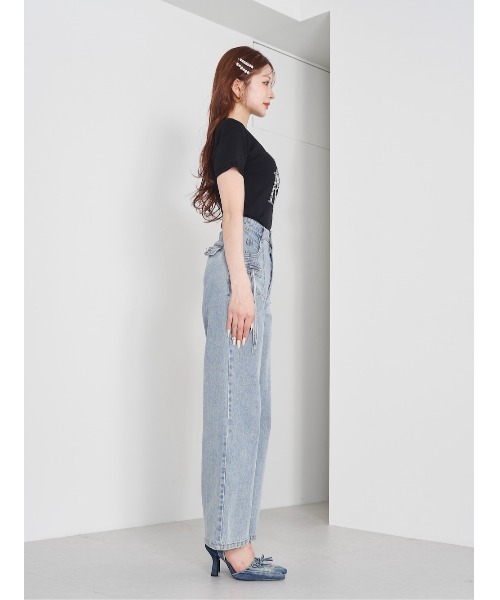 Darich（ダーリッチ） 半袖ニット FREE ブラック レディース