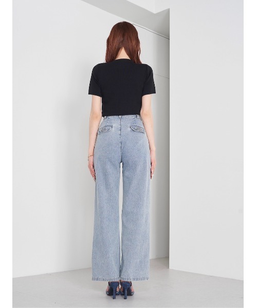 Darich（ダーリッチ） 半袖ニット FREE ブラック レディース